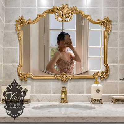 歐式宮廷風 浪漫古典藝術風  雕花邊  化妝鏡 梳妝鏡 掛鏡  歐式畫框  相框 裝飾鏡