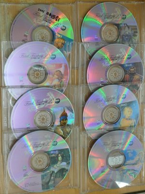 正版 Final Fantasy X 太空戰士10 / 最終幻想10 中文劇情CG動畫　8片CD　日本配音，繁體中文字幕