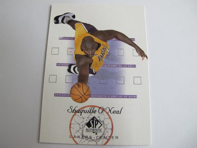 ~ Shaquille O'Neal ~ 大白鯊/俠客·歐尼爾 歐布連線 NBA球星.名人堂 球員卡 老卡#7