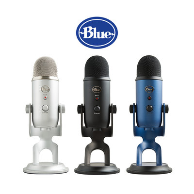 美國 Blue YETI 大雪怪 USB麥克風 三音頭電容麥克風 四種收音模式 具備監聽耳機孔 靜音開關 增益旋鈕