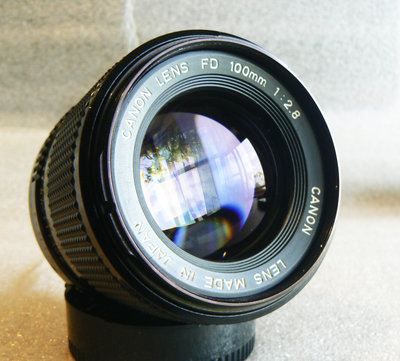 【悠悠山河】完美近新 人像鏡 Canon new FD NFD 100mm F2.8 鏡片完美超透亮 無刮傷無霉無霧無塵
