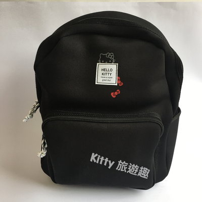 [Kitty 旅遊趣] Hello Kitty 後背包 凱蒂貓 黑色