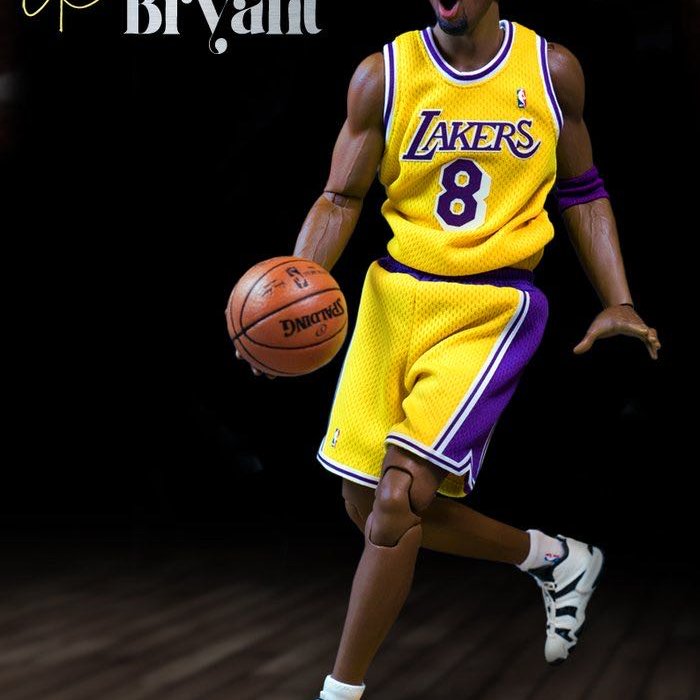 Enterbay Real Masterrpiece NBA Los Angeles Kobe Bryant 8&24 1/6 黑