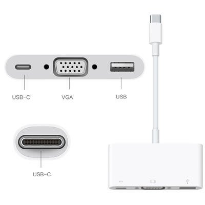 【TurboShop】原廠 Apple蘋果 USB-C VGA 多埠轉接器 (MJ1L2FE/A)福利品