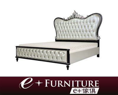 『 e+傢俱 』【僅此一組，售完為止】AB100 尼爾 Niall 新古典床架 | 雙人床架 歐式 6x6.2尺