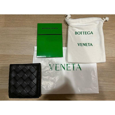 BV Bottega Veneta Intrecciato Wallet 短夾 皮夾 卡夾 深綠色