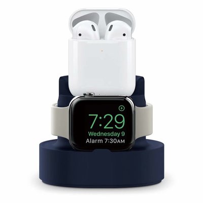Apple watch / airpods 二合一支架 桌面床頭硅膠底座 充電支架 手錶支架