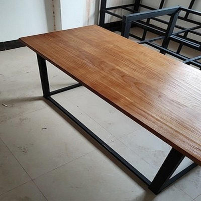 新款聯繫賣家*實木桌面板定制松木板材老榆木板吧台板電腦書桌餐桌板實木台面板-阿英