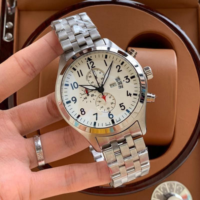 二手全新萬國IWC-經典飛行員系列男錶 自動機械錶 手錶  腕錶 直徑43mm