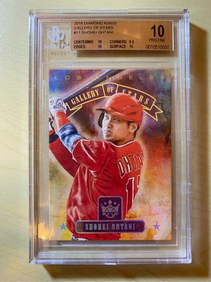 大谷翔平RC 2018 diamond kings gallery of stars Shohei Ohtani BGS10 pop3