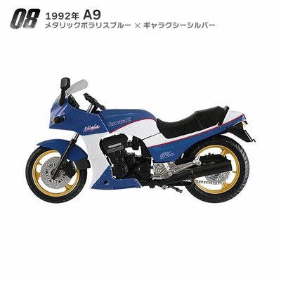 ^.^飛行屋(全新品)F-toys盒玩 打檔摩托車集VOL.9 川崎GPZ 900R//零售(08)1992年A9