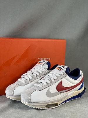 Nike Cortez 阿甘50週年 聯名 解構 白紅藍 灰白 女款 慢跑鞋男鞋 DQ0581-100  40-46【ADIDAS x NIKE】