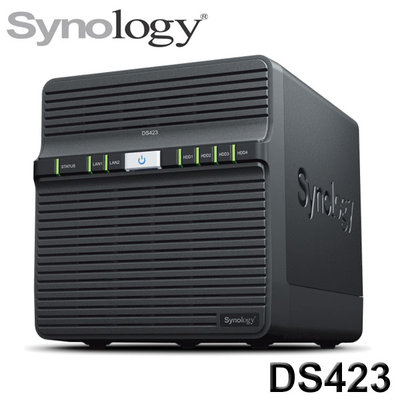 【MR3C】含稅附發票 Synology 群暉 DiskStation DS423 4Bay 網路儲存伺服器 NAS