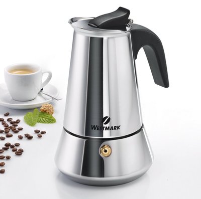 ❤德國小屋❤ 德國 WESTMARK 濃縮 咖啡機 6 cups 不鏽鋼 摩卡壺 咖啡壺 Espresso