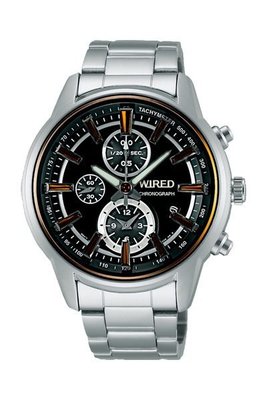 WIRED-Reflection光影系列超炫麗設計腕錶(黑-44mm-7T92-X260Y)國際碼：AF8T29X1