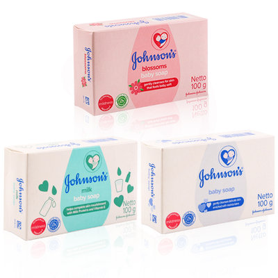 嬌生 嬰兒香皂 75g 原味/ 牛奶/ 花朵Johnson's 強生 保濕 肥皂 嬰兒潤膚香皂【0018622】