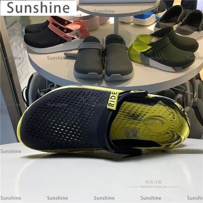 [Sunshine]cross洞洞鞋卡絡馳新款LiteRide360大里石紋男女沙灘涼拖鞋207634