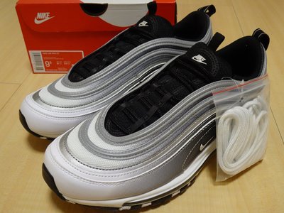 NIKE AIR MAX 97黑灰白配色銀彈子彈漸層配色反光全氣墊大氣墊休閒穿搭慢跑鞋運動鞋復古復刻921826-016