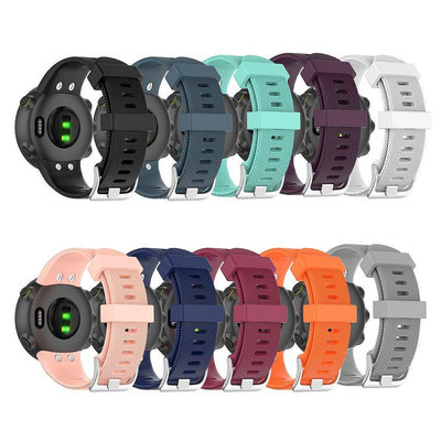 【熱賣精選】佳明Garmin Forerunner 45/45s智能手錶帶 矽膠錶帶 運動錶帶 替換腕帶 手錶配件