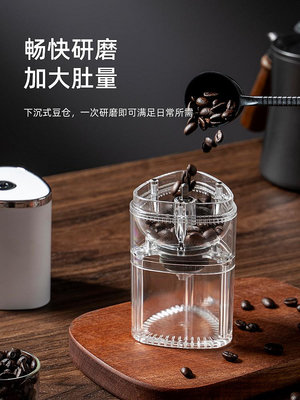 咖啡研磨機電動磨豆機磨粉家用小型自動磨咖啡豆便攜式手搖咖啡機