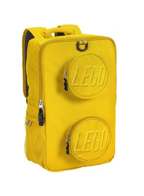 LEGO 樂高 ®Brick 黃色 積木磚背包  背包 開學書包 大容量 小學生書包 護脊書包 防水安全