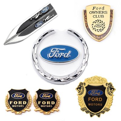 車飾汽配~福特Ford mondeo focus 福睿斯車標貼改裝飾汽車身金屬葉子板側標志麥穗