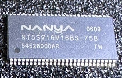 NT5SV16M16BS-75B Nanya Synchronous DRAM, 16MX16, 5.4ns, CMOS
