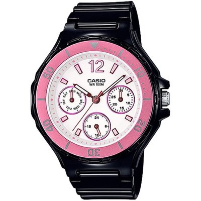【CASIO專賣】LRW-250H-1A3 ．防水100米 ．橡膠錶帶 ．可旋轉錶圈 ．