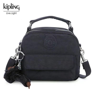 小Z代購#Kipling 猴子包 K08249 黑藍 輕便 休閒 斜背肩背側背手提後背多用小款包 迷你號 另有小號
