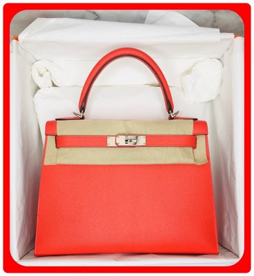 【 RECOVER 名品二手sold out 】HERMES kelly 28cm epsom T5 銀釦