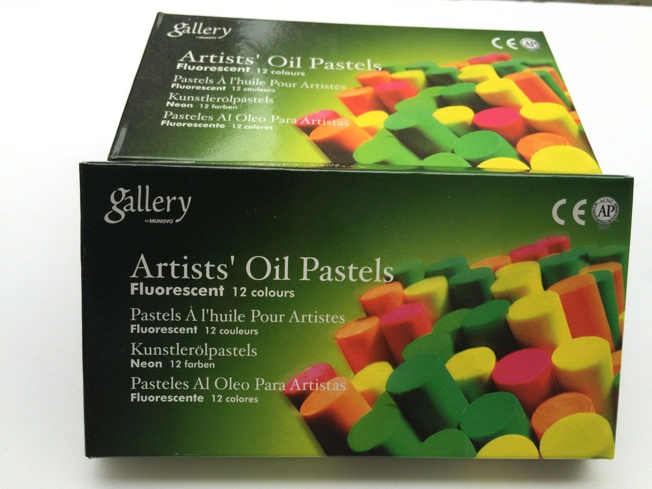 Mungyo Gallery Artists' Oil Pastel Fluorescent 12 Colours