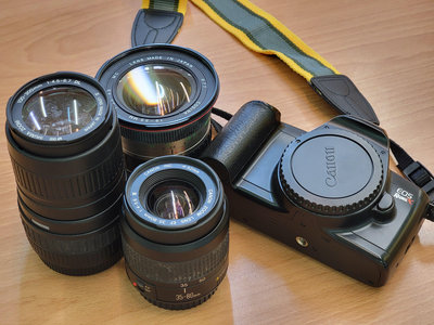 ☆林Sir 3C Canon 底片單眼相機加三鏡頭 故障瑕疵品