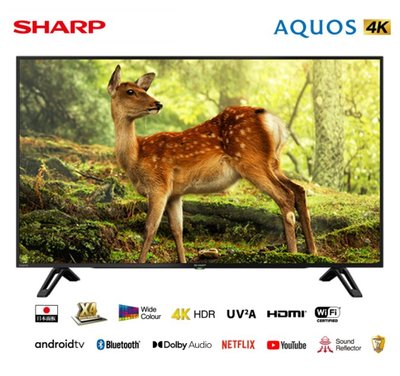 【4T-C60CK1X】SHARP 夏普 60吋 4K Android TV 智慧連網 液晶電視 日本原裝液晶面板