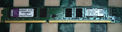 M13 Kingston DDR3 2GB KVR1333D3N9/2G 雙面顆粒 桌上型電腦專用記憶體