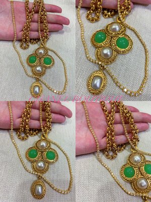 已售～CHANEL BOUTIQUE 三克拉鑽石網球項鍊 5ct 18k金 金色￼diamonds tennis necklace超級美 必備配飾配件時尚搭配