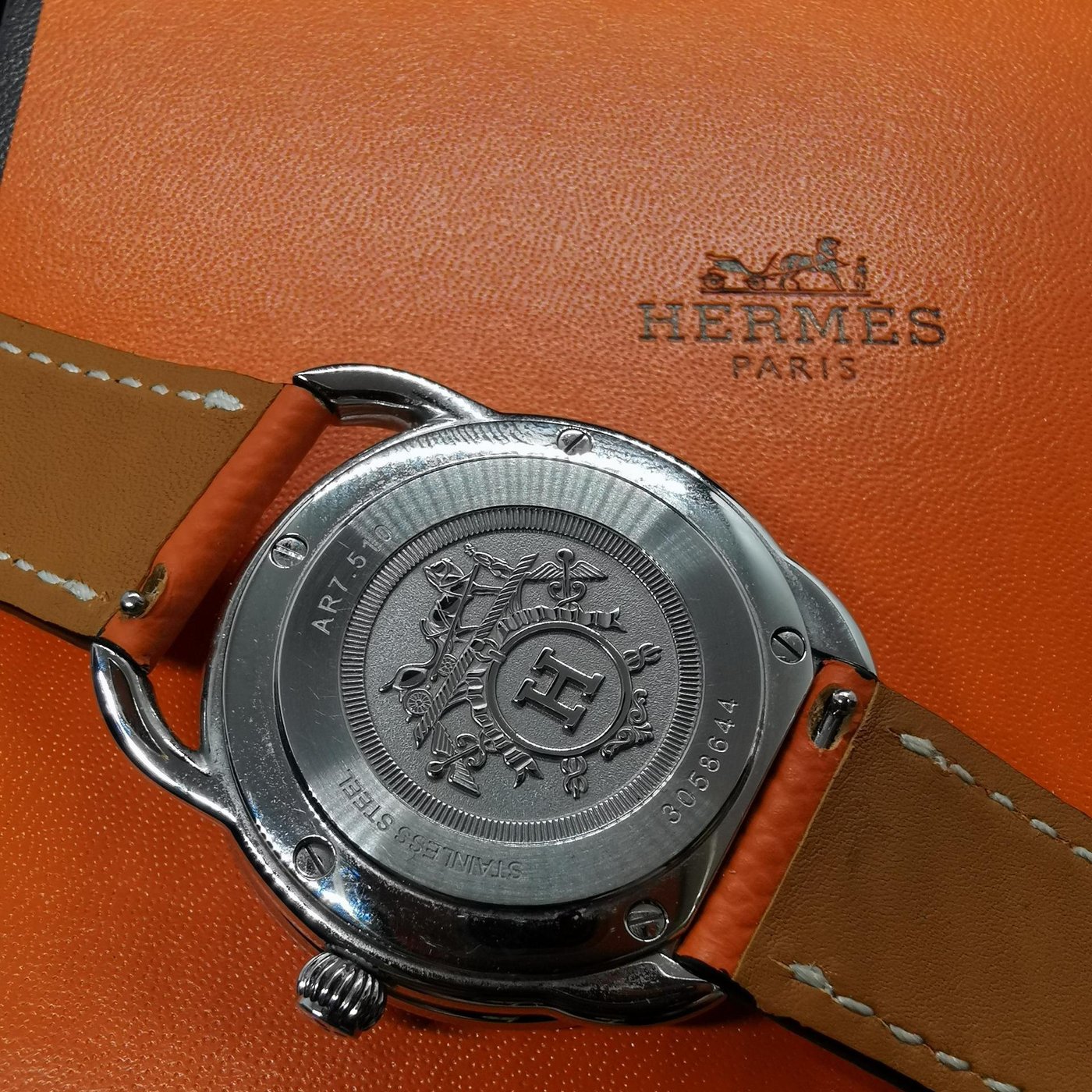 【楽天カード分割】 エルメス　レディース 腕時計 《Hウォッチ》 21×21 mm 腕時計(アナログ)
