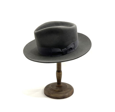 ☆Yango Wu☆ 紳士帽-大帽沿-訂製款系列 100%兔毛訂製款 黑色  [Fedora]帽型