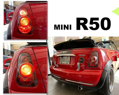 小亞車燈＊新品 BMW R53 R52 R50 01-06 MINI COOPER MINI ONE 黑框 尾燈