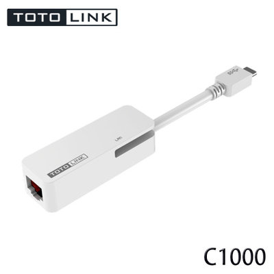 【MR3C】含稅附發票 TOTOLink C1000 USB Type-C 轉RJ45 Gigabit 網路卡