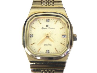 時尚女錶 [OP-6807-3HCB] Olym Pianus 奧柏 時尚方型金礸女錶/石英錶/中性錶