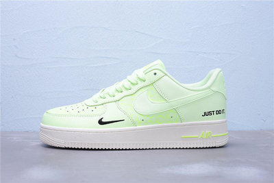 Nike Air Force 1 Low Just Do It 熒光綠 休閒運動板鞋 男女鞋 CT2541-700【ADIDAS x NIKE】