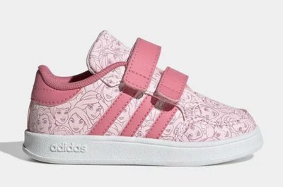 Mei 本舖☼預購商品！日本專賣 Adidas 聯名 Disney Princess 粉紅 公主 黏貼 球鞋 童鞋 女童