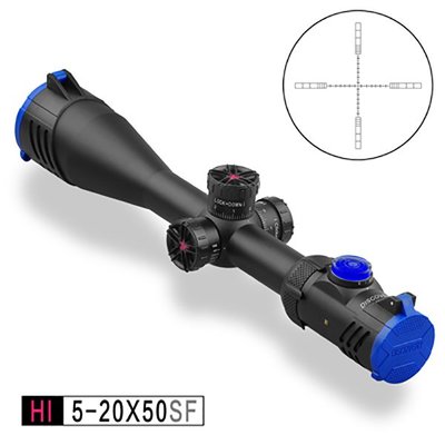 台南 武星級 DISCOVERY HI 5-20X50SF 狙擊鏡 水平儀(真品瞄準鏡抗震倍鏡內紅點紅外線紅雷射外紅點