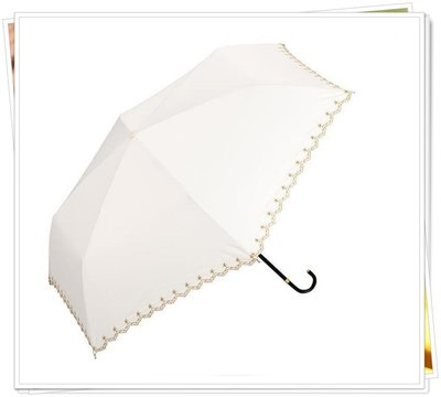 WPC 晴雨傘 折傘 抗UV 遮光 超輕量 拐扙頭 奶爸商城 愛心藍 111597 星星米色 101345
