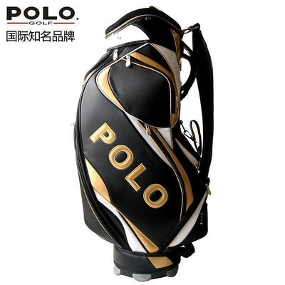 POLO GOLF 新品 高爾夫球包 男士 防水PU包 黑色 標準球包 球桿包