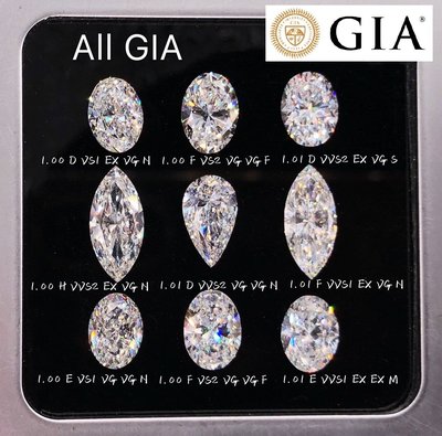 【台北周先生】GIA鑽石 結婚鑽戒最低價 天然白色真鑽 D-color VVS2 1克拉 市場最低價 可金工18K P