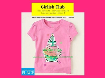 【Girlish Club】the children's place女童4T上衣T恤(c238)amber二七一元起標