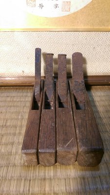 古早懷舊 日本木工具 特殊鉋刀組  三只合拍（剩三只）....圖片打勾已經讓藏..