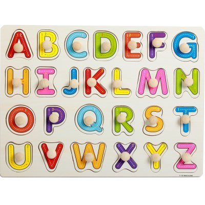 寶寶 木製 木質拼圖 益智 玩具 1-2-3歲 數字 字母 手抓板 拼板 拼圖