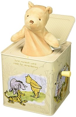 預購 美國帶回 Disney 迪士尼維尼小熊 音樂盒 Jack-in-the-Box 嬰兒玩具 驚喜盒 彌月禮